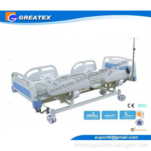 Removable Electric Nursing Bed with Steel Guard Rails , Seven Function electric medical bed
